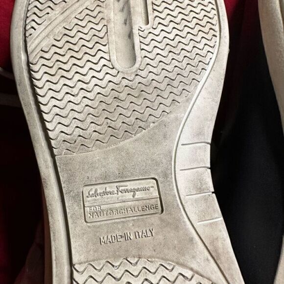 Rare Salvatore Ferragamo black leather sneakers women’s size 8. GUC - Picture 2 of 15